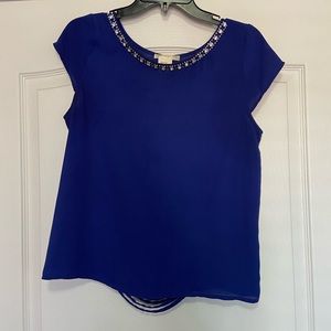 Royal blue blouse